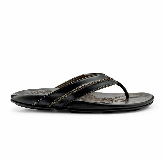 Sandalias Olukai Mea Ola - Chanclas Hombre Negros 20235-048